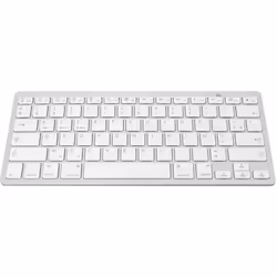 Clavier Bluetooth sans fil AVIZAR - AZERTY - Mécanisme à ciseaux - Temps réponse 0.2s - Blanc