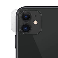 Protection caméra AVIZAR pour Apple iPhone 12 Mini en Verre Trempé Anti-trace Transparent Blanc