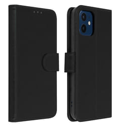 Étui Apple iPhone 12 Mini Protection avec Porte-carte Fonction Support noir Noir