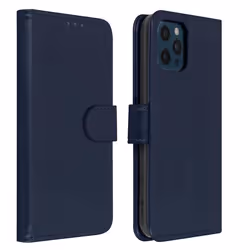 Étui Apple iPhone 12 Pro Max Protection avec Porte-carte Fonction Support bleu Bleu