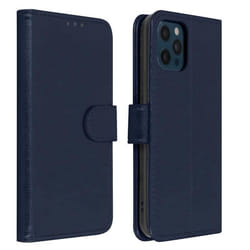 Étui Apple iPhone 12 Pro Max Protection avec Porte-carte Fonction Support bleu Bleu