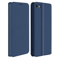 Housse iPhone SE 2020 / 8 / 7 Étui Folio Portefeuille AVIZAR - Fonction Support - Couleur Bleu