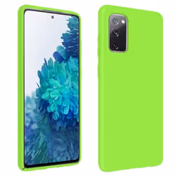 Coque Galaxy S20 FE Semi-rigide Soft Touch Compatible QI vert