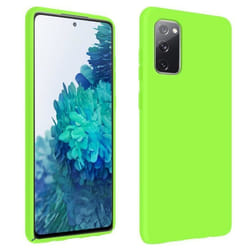 Coque Galaxy S20 FE Semi-rigide Soft Touch Compatible QI vert