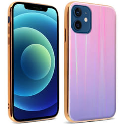 Coque - AVIZAR - iPhone 12 Mini - Holographique - Rigide - Silicone souple
