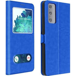 Housse pour smartphone - Samsung - S20 FE - Étui intégral - Double fenêtre - Support vidéo