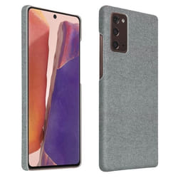 Coque - AVIZAR - Samsung Galaxy Note 20 - Finition Tissu - Rigide - Anti-traces - Lavable argent