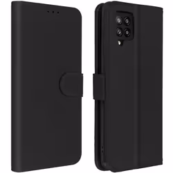 Étui pour Samsung Galaxy A42 5G Housse Intégrale Porte-carte Fonction Support noir - AVIZAR - Souple - Aimantée