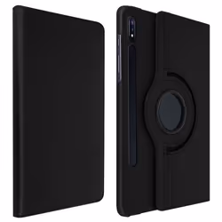 Housse - Samsung - Tab S7 Plus 12.4/S8 Plus - Support Rotatif 360° - Noir - Protection Intégrale