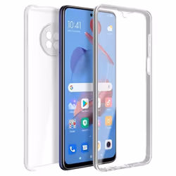 Coque - Xiaomi - Mi 10T Lite - Protection Arrière Rigide - Avant Souple - Transparent Blanc