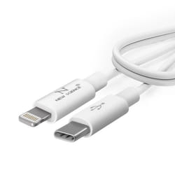 Câble USB Type C vers Lightning Power Delivery 20W Charge et Transfert Blanc - AVIZAR - 1m - Silicone