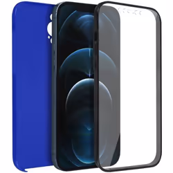 Coque - Apple - iPhone 12 Pro Max - Protection Arrière Rigide - Avant Souple - Bleu