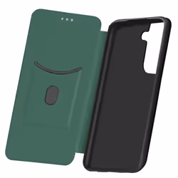 Housse pour Samsung Galaxy S21 Plus - AVIZAR - Effet Carbone - Vert - Souple - Dragonne incluse