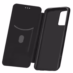 Housse Oppo - Reno 5 Pro 5G - Souple - Eco-cuir effet carbone - Noir - Dragonne incluse