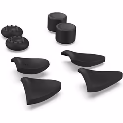 Kit daccessoires - PS5 - Dualsense - Extensions gâchettes - Poignée grips - Noir