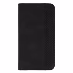 Étui portefeuille - AVIZAR - Oukitel WP5 / WP5 Pro - Éco-cuir noir - Fermeture magnétique - Support vidéo