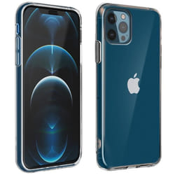Pack protection - Apple - iPhone 12 Pro Max - Coque souple - Film verre trempé 9H - Noir