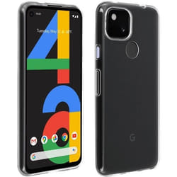 Coque et film de protection - AVIZAR - Google Pixel 4A - Souple - Verre trempé 9H - Transparent