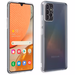 Coque et film de protection - Samsung - Galaxy A72 - Souple - Verre trempé 9H - Noir