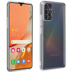 Coque et film de protection - Samsung - Galaxy A72 - Souple - Verre trempé 9H - Noir