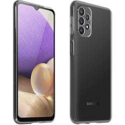 Coque et film de protection - Samsung - Galaxy A32 5G - Souple - Verre trempé 9H - Noir