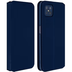 Housse - AVIZAR - Oppo Reno 4 Z 5G - Éco-cuir - Étui Folio Portefeuille - Bleu