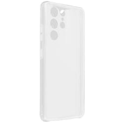 Coque - Samsung - Galaxy S21 Ultra - Protection Arrière Rigide - Souple Avant - Transparent Blanc