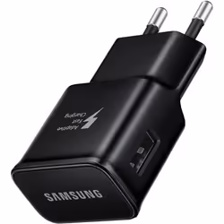 Chargeur Secteur USB - Samsung - 15W - Charge Rapide - Noir - Adaptateur Compact