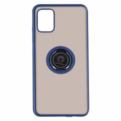 Coque - Samsung - Galaxy A51 - Bi-matière - Bague Métallique - Support Vidéo