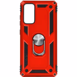 Coque - Samsung - Galaxy S20 FE - Antichoc - Bi-matière - Support Vidéo Rouge