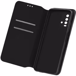 Housse - AVIZAR - Xiaomi Redmi 9T - Éco-cuir - Fonction support - Noir