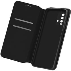 Housse - AVIZAR - Xiaomi Redmi 9T - Éco-cuir - Fonction support - Noir