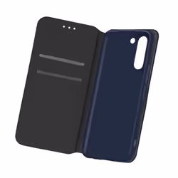 Housse - Samsung - Galaxy S21 Plus - Éco-cuir - Portefeuille - Fonction support bleu