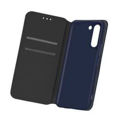 Housse - Samsung - Galaxy S21 Plus - Éco-cuir - Portefeuille - Fonction support bleu