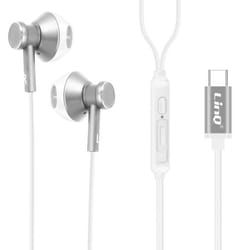 Écouteurs Filaires - LINQ - USB-C - Son Stéréo - Intra-Auriculaires - 12 m de Câble