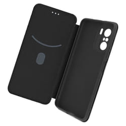 Housse - Xiaomi - Poco F3 - Éco-cuir - Effet Carbone - Souple - Dragonne incluse