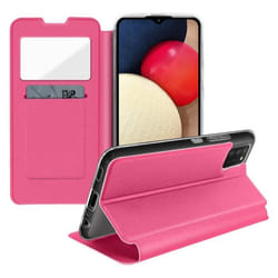 Housse pour smartphone - Samsung - Galaxy A02s - Éco-cuir - Fenêtre daffichage - Support vidéo