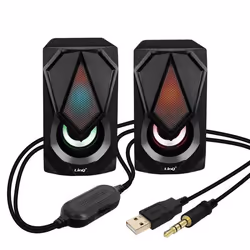 Enceinte Filaire - LinQ - A4000 - 3W x 2 - USB - LED RVB