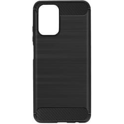 Coque - AVIZAR - Xiaomi Redmi Note 10/10s - Souple - Carbone - Effet Brossé Noir