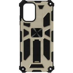 Coque de protection - AVIZAR - Xiaomi Redmi Note 10/10s - Béquille intégrée - Support magnétique - Jaune Or