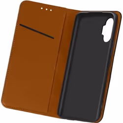 Étui pour Samsung Galaxy A32 - AVIZAR - Porte-carte Support Vidéo - Cuir Véritable noir