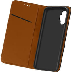 Étui pour Samsung Galaxy A32 - AVIZAR - Porte-carte Support Vidéo - Cuir Véritable noir