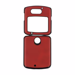 Coque - AVIZAR - Motorola Razr 5G - Rigide - Cuir vieilli - Rouge