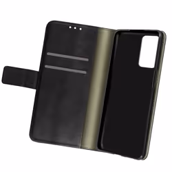 Housse Portefeuille - Oppo - A74 5G/A54 5G - Similicuir Noir - Support Vidéo - Compartiments Cartes