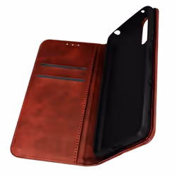 Étui Sony Xperia 10 III - AVIZAR - Portefeuille Support Vidéo - Fermeture Magnétique - Rouge