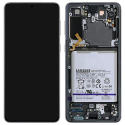 Écran LCD - Samsung - Galaxy S21 - Original - Vitre Tactile - Gris
