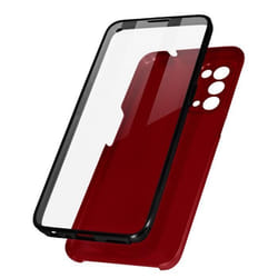 Coque de protection - Oppo - Reno 5 5G / Find X3 Lite - Arrière rigide - Avant souple - Rouge