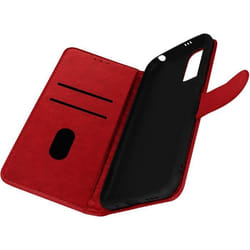 Étui Folio - AVIZAR - Xiaomi Redmi Note 10 5G/Poco M3 Pro - Rouge - Éco-cuir - Support Vidéo