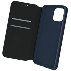 Housse Folio - Apple - iPhone 12 Mini - Bleu Nuit - Support Vidéo - Compartiments pour Cartes