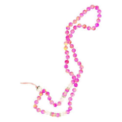 Bijou de Téléphone Bracelet à Perle Marbre 80cm Collection Marble Rose